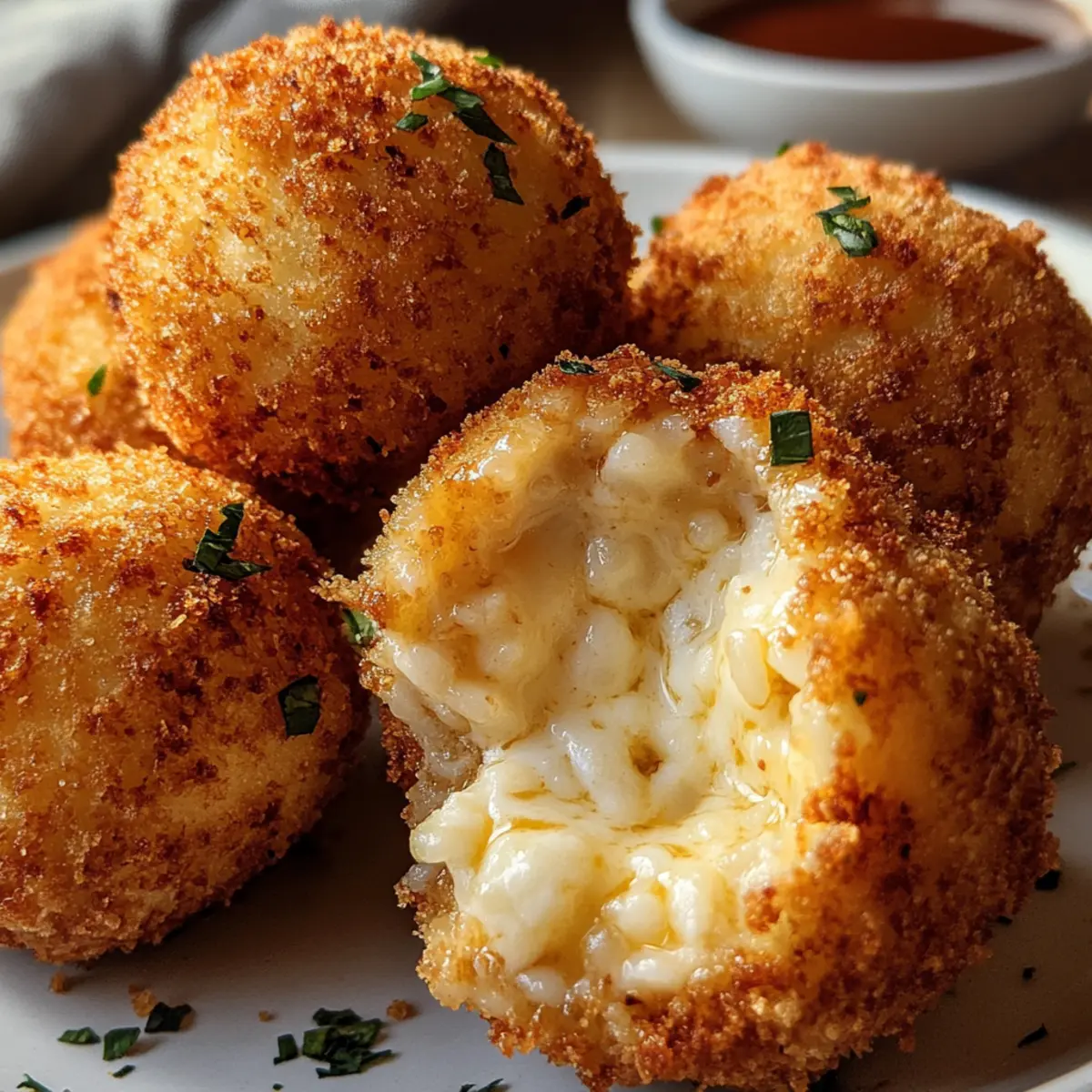 ReisbA¤llchen Arancini im Airfryer knusprig auAen cremig innen owyslp